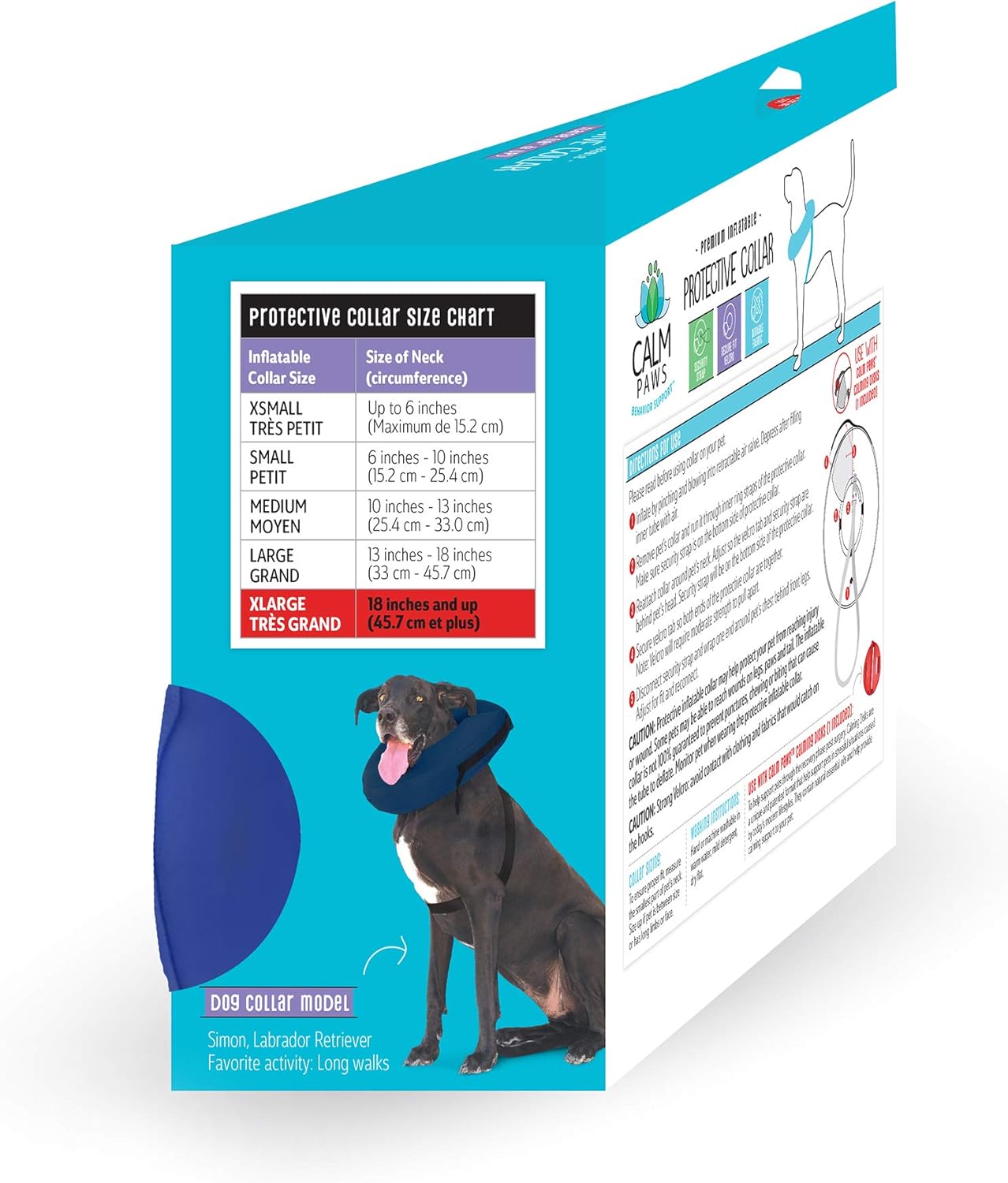 calm paws protective collar medium