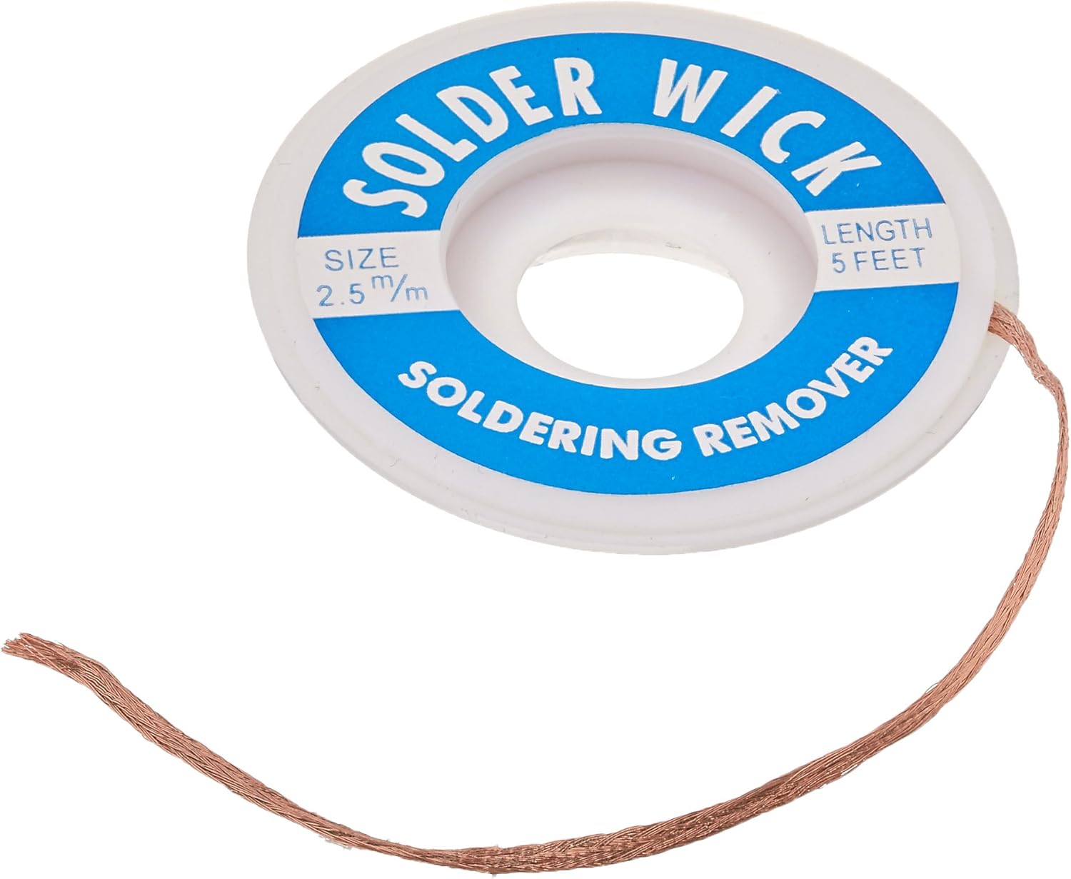 Aven 17542 Desoldering Wick, 2.5mm Width, 5' Length