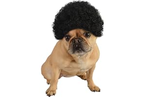 RUBIES Rubie's Pet Costume Afro Curly Wig, Medium To Large, Black