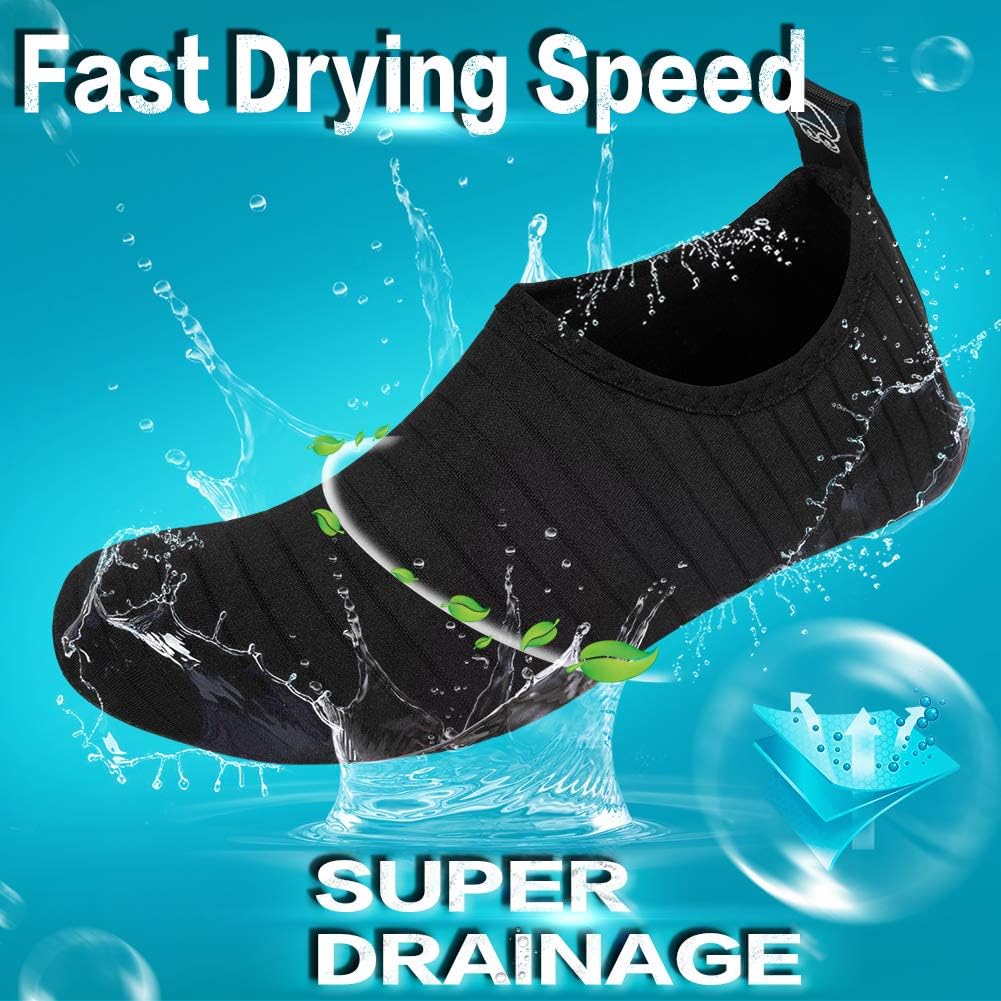  | YALOX Water Shoes Women's Men's Outdoor Beach Swimming Aqua Socks Quick-Dry Barefoot Shoes Surfing Yoga Pool Exercise | Water Shoes