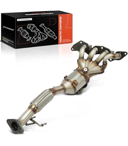 FOMIUZY Kit Convertidor Catalítico Delantero De Alto Caudal