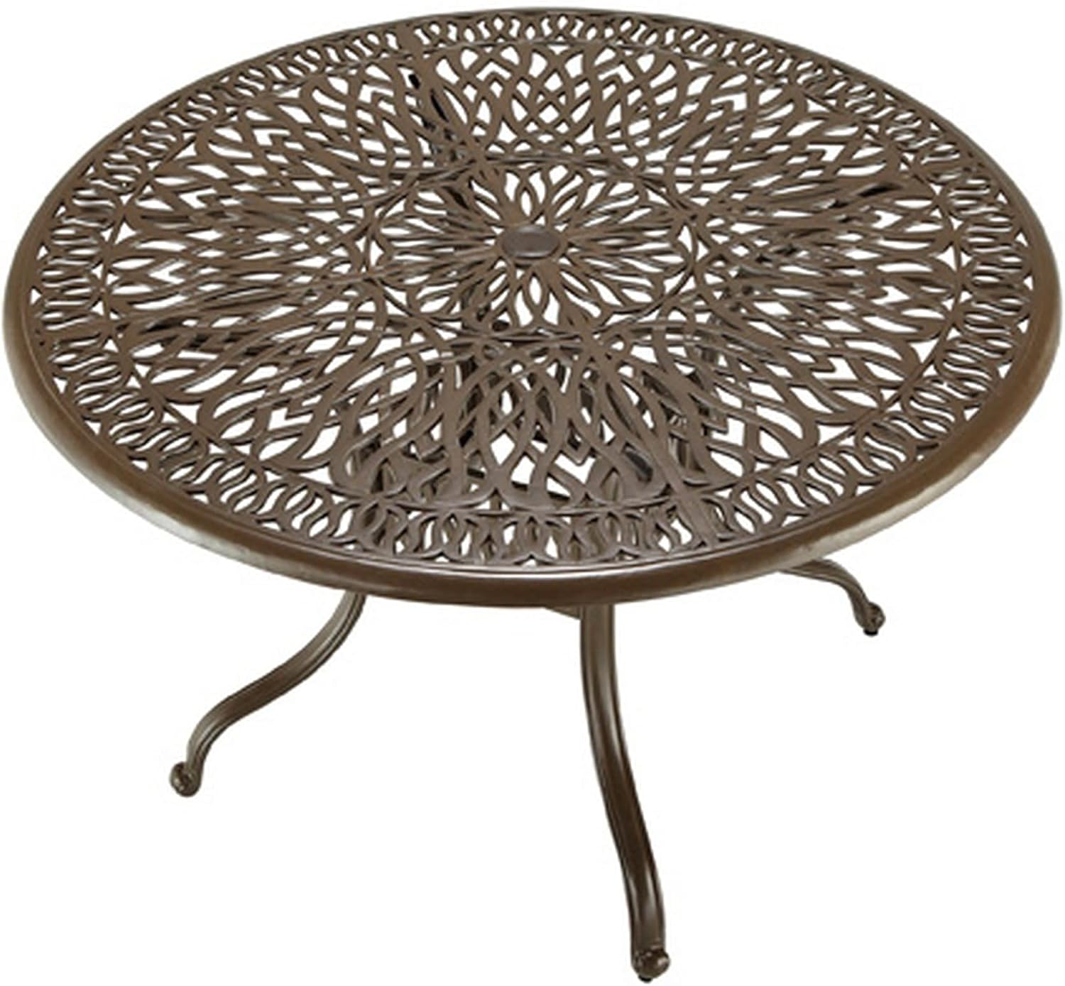 homestyles 6659-32 Outdoor Dining Table, 48Lx48Dx29H, Taupe : Garden & Outdoor