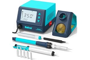 BAKON 968S Soldering Iron Kit,Digital Soldering Station with Sleep Mode,Fast Heating Up,°C/ºF Conversion(356℉-896℉),Password 