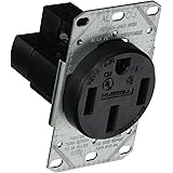 HUBBELL WIRING GIDDS-606219 RR450F, Outlet, Range Receptacle, Black