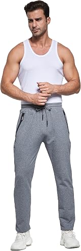 HCSS Mens Joggers Tracksuit Bottoms Dark Grey S with Zip Pockets Elasticated view 7