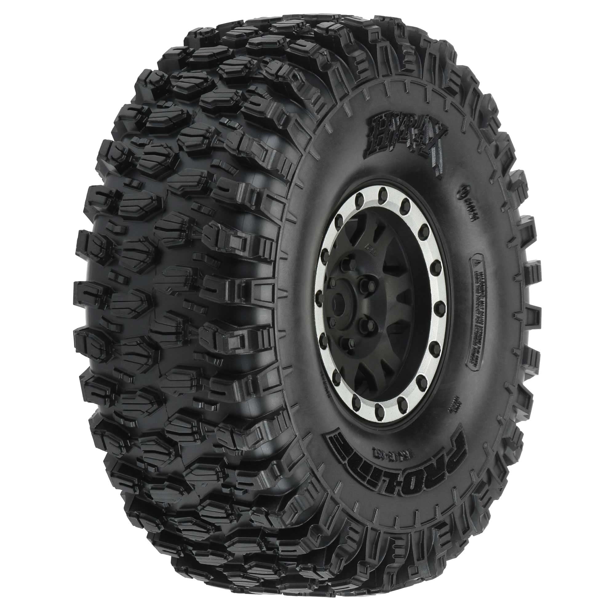 Photo 1 of Pro-line Racing Hyrax 1.9 Predator MTD Impulse Bead-Loc Whls F/R PRO1012812 RC Tire