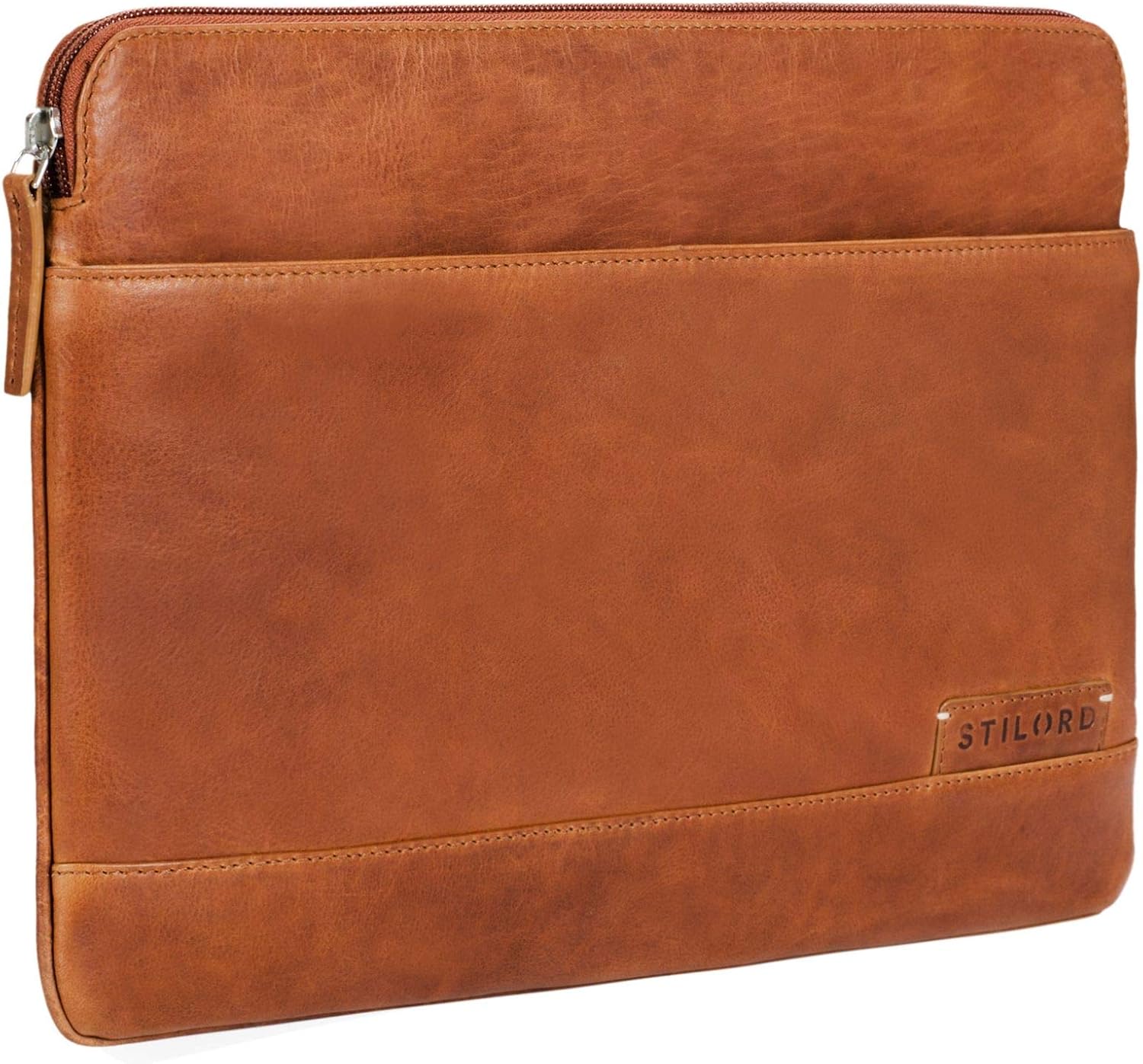 STILORD "Robb" Vintage Leather Laptop Bag for 13.3 inch MacBooks / 14 inch Tablets/for 12.9 inch iPads/Case Cover Organizer Genuine Cowhide Colour:Ochre
