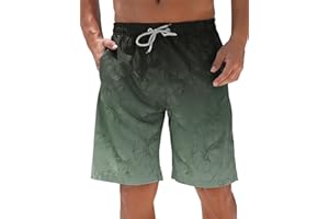 ELETOP Men's Swim Shorts Quick Dry Swim Trunks Beach Bathing Suit Board Shorts with Mesh Lining
