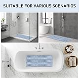 XIYUNTE Bath Mat 90x40cm Non Slip Cut to Size Anti Mould Blue view 9