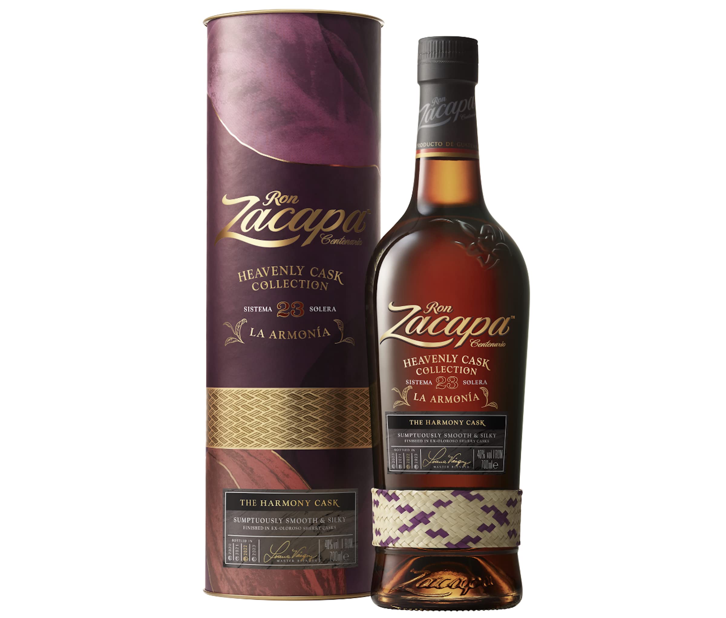 Zacapa La Armonia, Ultra-Premium-Rum, Heavenly Cask- Kollektion, handverlesen aus Guatemala, Rum, 40% vol, 700ml Einzelflasche