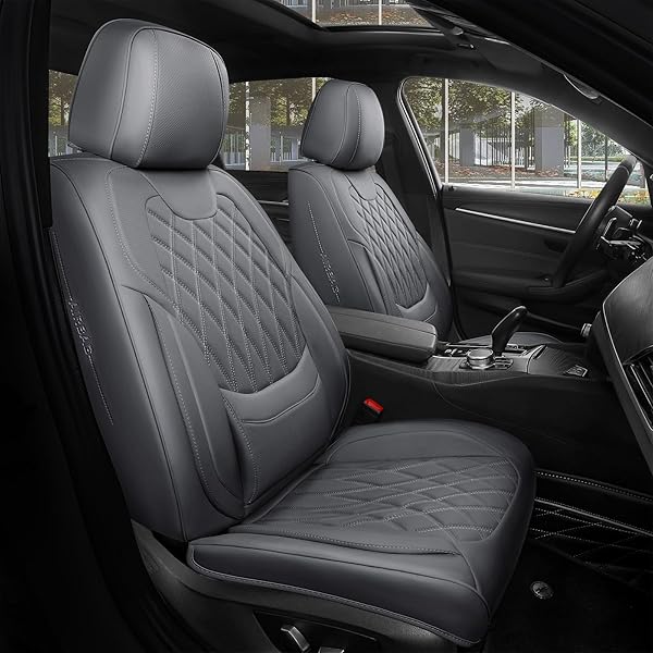 FREESOO GRAY CAR SEAT COVER FULL SET –...