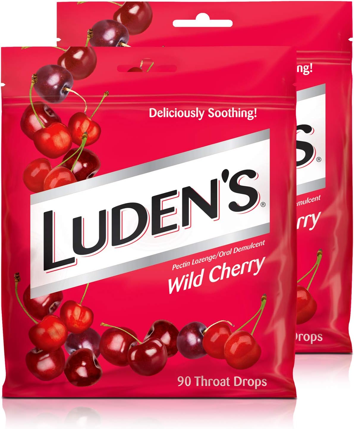 Ludens Throat Drops, Wild Cherry, 90 Drops, Pack of 2: Health & Personal Care