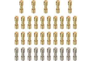 FLY5D 35 Sets Bracket Bolt Fasteners Tool, Brass & Stainless Steel Tactical Lock Rivets EDC Knife Screw Handle Pins Hardware Knife Screw for Knife Making Supplies Blind Rivets(Head Diameter 6 mm)