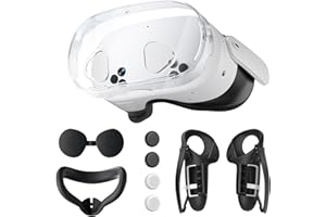 Protective Case for Meta Quest 3S, TanReginal Accessories for Meta Quest 3s, Impact and Scratch-Proof Case with 1 Headset Cover, 1 Face Mask, 1 Lens Cover, 2 Controller Grip, 4 Joystick Caps