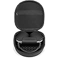 Case for Apple Airpods Max Headphones, Travel Portable Headphone Hard Case Cover Bag, Mesh Pouch with Zipper for Charger and Accessories (Black)