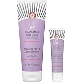 First Aid Beauty - KP Bump Eraser Body Scrub with 10% AHA, Keratosis Pilaris Skin Exfoliater with Glycolic and Lactic acids, Helps Reduce Chicken Skin Bumps, Safe for Sensitive Skin, 8 oz + Bonus, 2ct