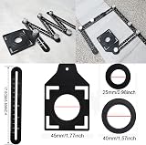 JIRENSH Multi Angle Measuring Ruler Angleizer Template Tool view 3