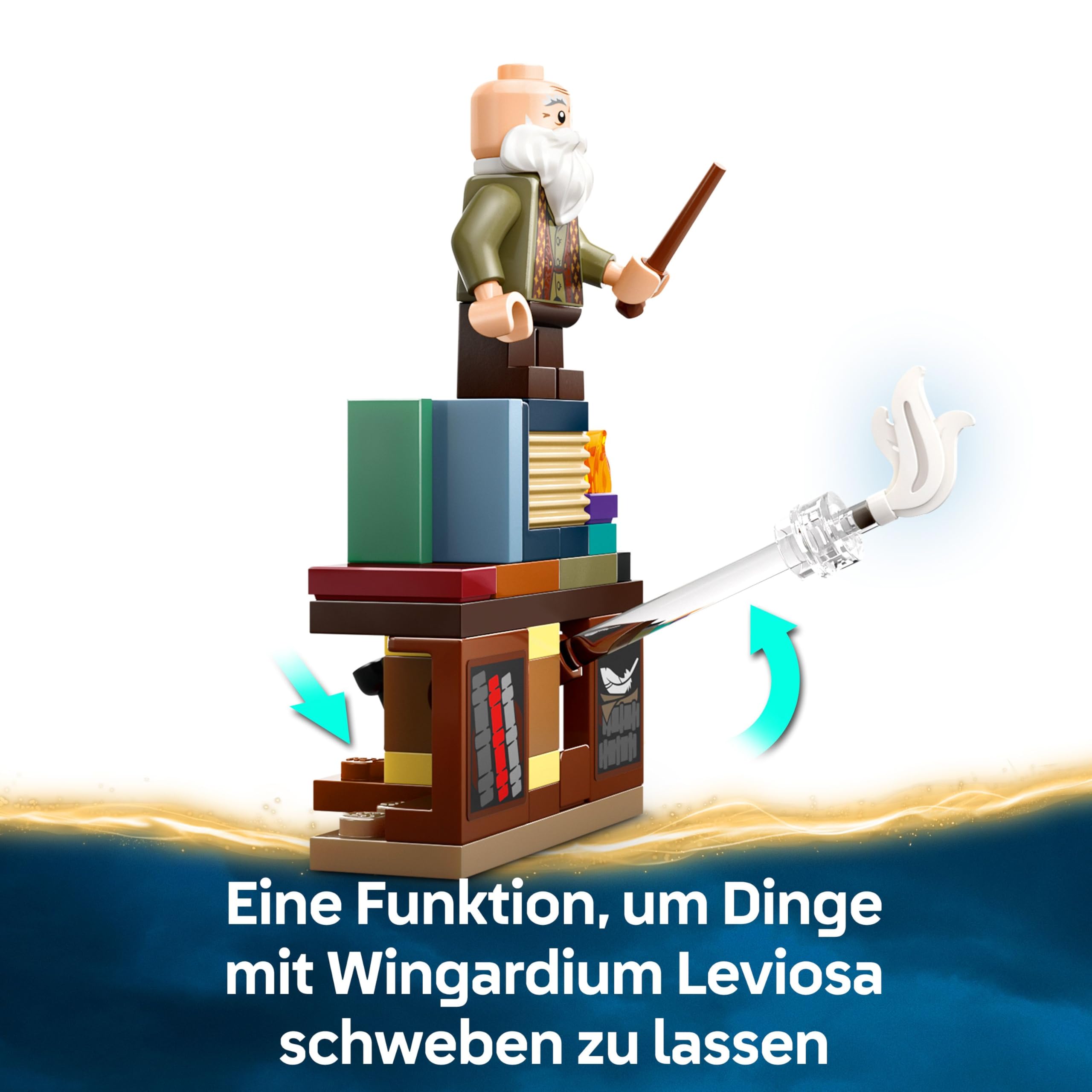 LEGO Harry Potter Schloss Hogwarts: Zauberkunstunterricht, Set mit 3 Minifiguren, inkl. Hermine Granger & Ron Weasley, Wingardium Leviosa Funktion, Spielzeug für Mädchen & Jungen ab 8 Jahren 76442 6