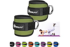 NEALFIT Ankle Strap for Cable Machine, Gym Ankle Cuff for Kickbacks, Leg Extensions, Glute Workouts, Booty Hip Abductors Exercise for Women and Men
