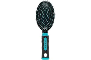 Conair Salon Results Hair Brush, Detangling Hair Brush for Men and Women, For All Hair Types, Metal Bristles and Cushion Base