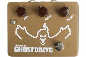 StewMac Ghost Drive Transparent Overdrive Pedal – Authentic Klon–Inspired Circuit – Professionally Built Overdrive Effects Pedal