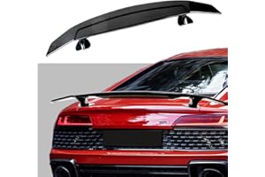 KKoneAuto 52Inch Universal GT Wing Spoiler Racing Spoiler for Cars Adjustable Rear Trunk Spoiler, Lightweight ABS Car Spoiler Wing (Glossy Black)