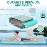 PPXIA Gymnastics Inflatable Tumbling Mat 3M-6M with Pump Green 300x100x10 cm view 2