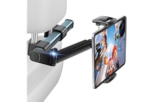 Tryone Tablet Holder Car Headrest Mount Backseat : [3 in 1 Long Arm ] Headrest Tablet Holder for iPad Car Mount Travel Car Ta