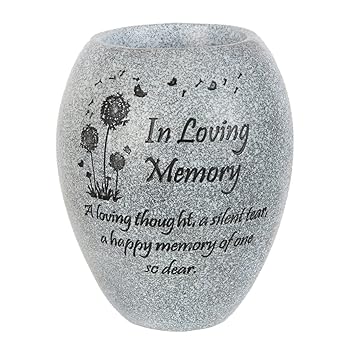 Graveside Memorial Vase In Loving Memory Amazon Co Uk Garden