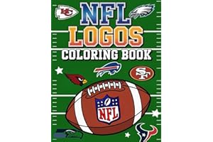 NFL Logos Coloring Book: 32 American Football Logos to Color with Interesting Trivia and Player-Friendly Designs
