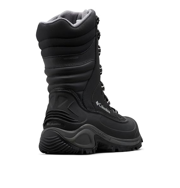 COLUMBIA MENS BUGABOO III XTM WATERPROOF INSULATED SNOW BOOT, BLACK/COLUMBIA GREY, 13