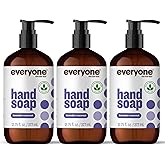 Everyone Liquid Hand Soap, 12.75 Ounce (Pack of 3), Lavender and Coconut, Plant-Based Cleanser with Pure Essential Oils