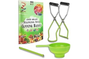 Supa Ant Canning Supplies Starter Kit (Food Grade) - Home Canning Kits Set for Beginners - 3 Pieces Including Wide Mouth Jar 