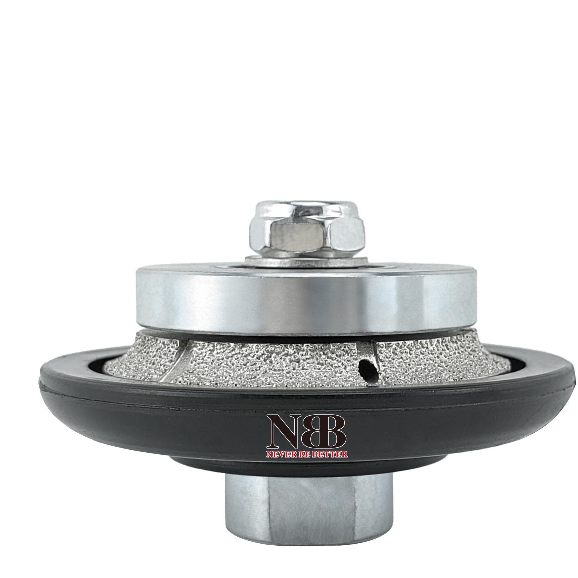 NBB Diamond Profile Wheel Diamond Router Bit Diamond Milling Drill chamfer Bit Grinding Wheel for Profiling Porcelain Tile Ceramic Granite Marble Stone Use on Angle Grinder (Half-Bullnose B5) — image 1