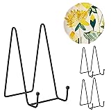 Plate Stands, 3 Pack 6 Inch Plate Holder, Metal