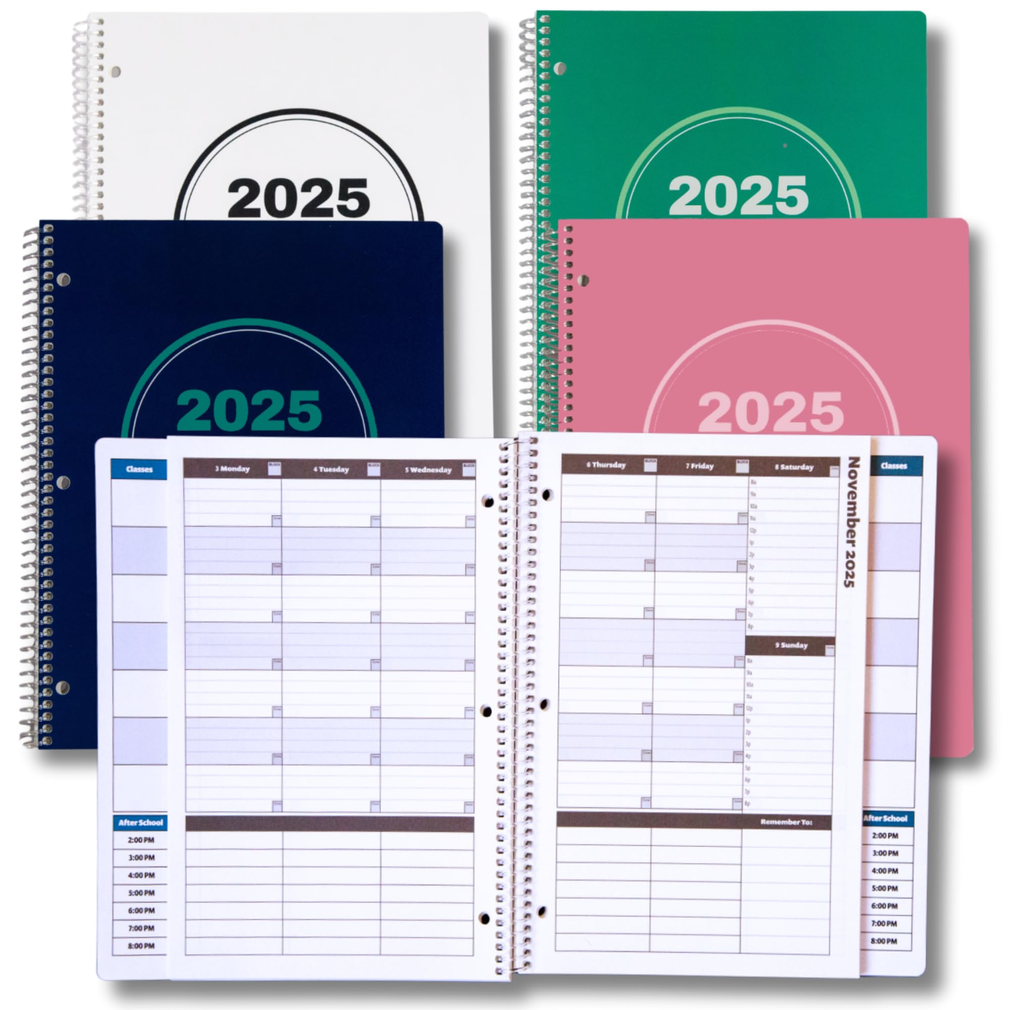 Photo 1 of Order Out Of Chaos Academic Planner 2025-2026 Daily Weekly and Monthly Calendar, School Agenda Book, July 2025-June 2026 planner 8.5 x 11 Homework Organizer (Green Apple)