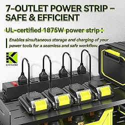 KAFAHOM Power Tool Organizer with Charging