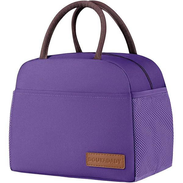 Amazon.com: Shoulder Tote Bag with Zipper, Purple : Clothing