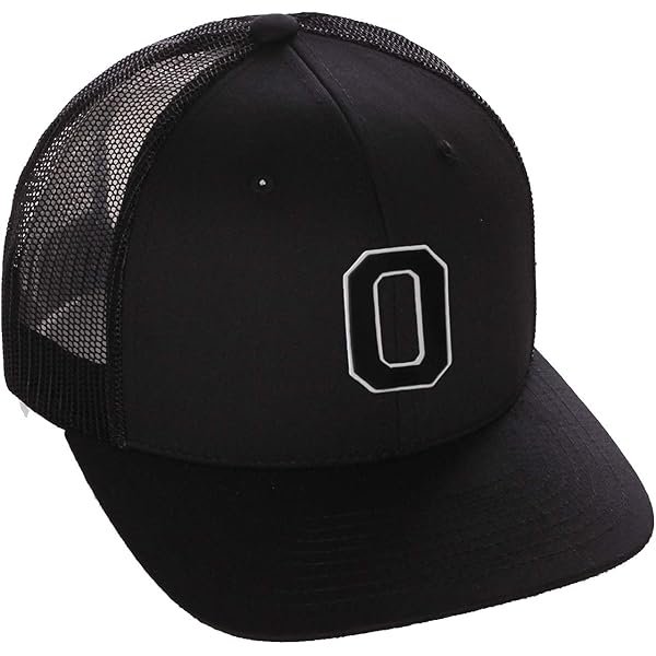 Structured Trucker Mesh Hat Custom Colors Letter N Initial