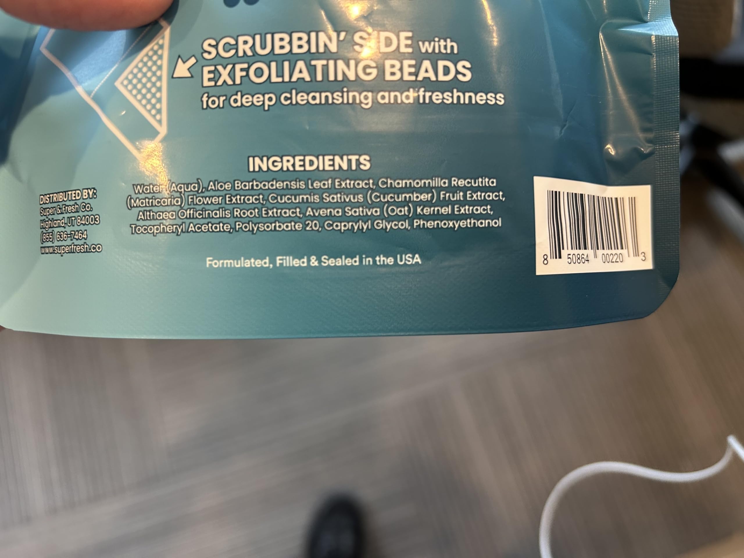 Super Fresh Body Wipes, Large Unscented Shower Wipe for Adults Men Women Kids, Personal Hygiene Cleansing Cloth Enriched with Aloe and Vitamin E, Individually Wrapped 10 Pack, Travel Essentials