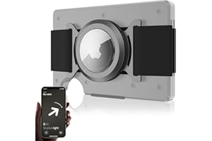 LOOVIKE.COM AirTag Holder for RidgeWallet -Matte AirTag Holder for Minimalist Wallet,Money Clip for Metal,Slim Aluminum Wallet Secure Tracker Casewith Cash Strap,Enhance Your Ridge xperience Gifts for Men