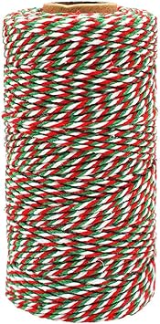 Amazon Com Bakers Twine Green White And Red Christmas Twine