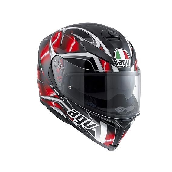 AGV 0041A2HY_001_ML K-5 S E2205 Multi Helm, hurricane Black/Red/White, Größe ML