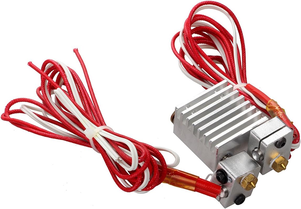 TWB 3D printer parts all metal for E3D Chimera Dual Head Extruder Copper Fittings Multi-extrusion long distance Extruder for 0.4mm/1.75mm