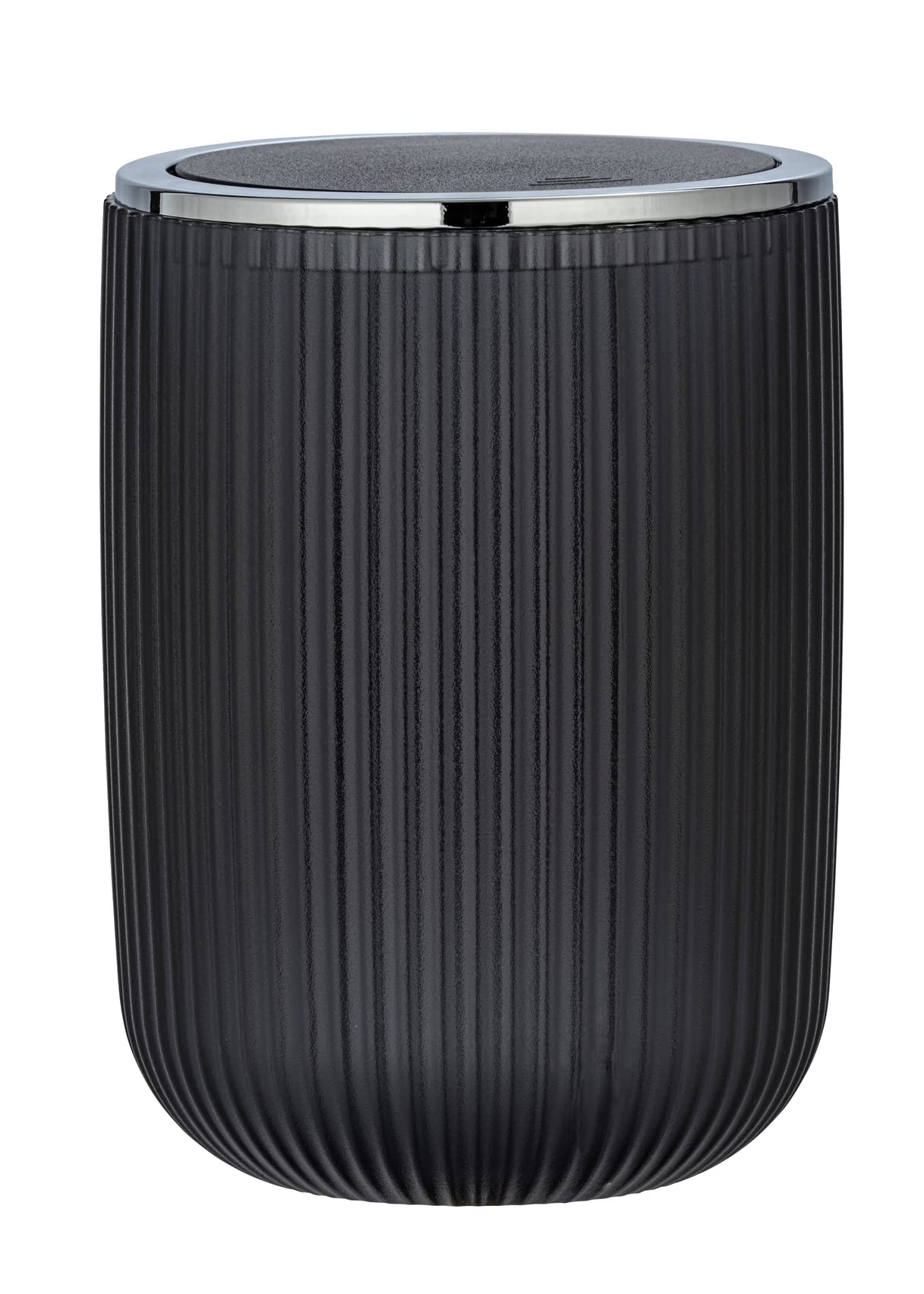 WENKO Nitecore Agropoli S Swing Top Bin with Swing Lid 2 L Plastic 14.5 x 20 x 14.5 cm Grey