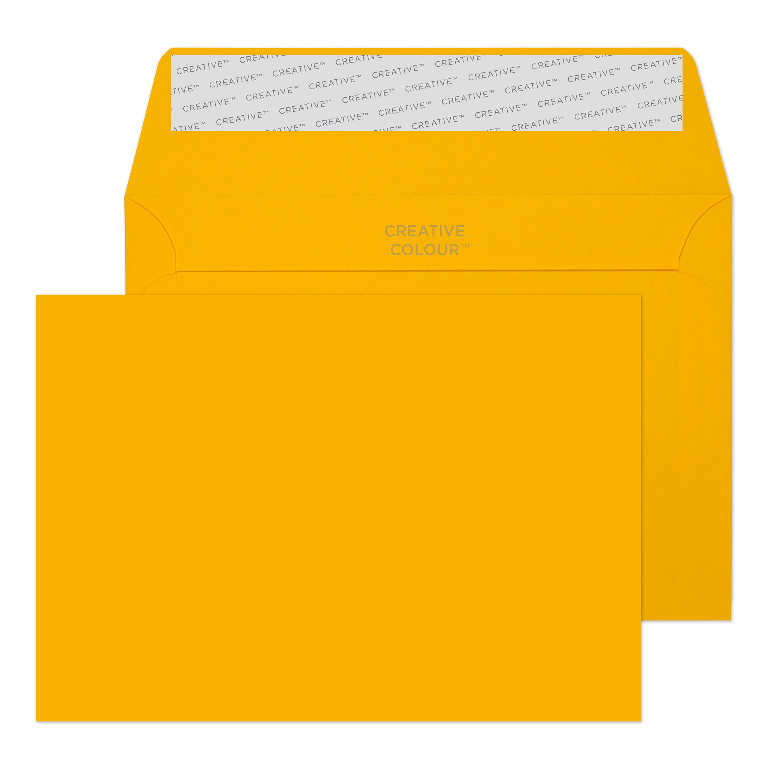 Blake Creative Colour C6 114 x 162 mm 120 gsm Peel & Seal Wallet Envelopes (104) Egg Yellow - Pack of 500