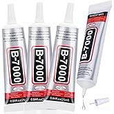 B-7000 Jewelry Glue Clear, 4 PCS 25ML Rhinestone Adhesive B7000 Glue Crafting Clear Glue with Precision Tip for Paper Crafts 