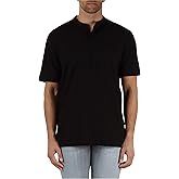 Armani Exchange Mens Stand Collar Pique Polo