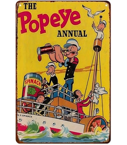 Amazon.com: Keviewly Metal Sign - Vintage Look 1929 Popeye Soft