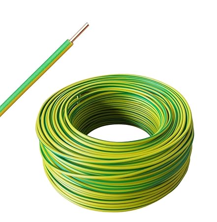 H07V-U 1x4 mm² - Aderleitung starr eindrähtig - grün/gelb - ab 10m bis 50m wählbar